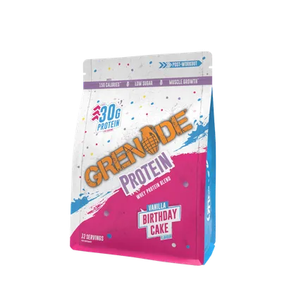Proteine din zer Protein Powder Birthday Cake, 480g, Grenade