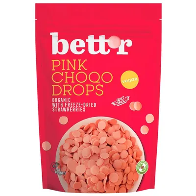 Choco drops roz eco, 200g, Bettr