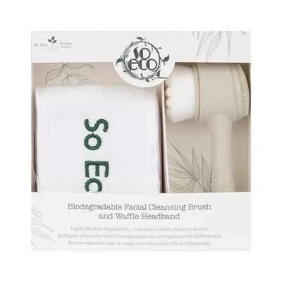 Set ecologic Perie pentru curatare faciala 1 bucata + Bentita de par 1 bucata, So Eco