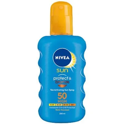 Spray protectie solara si bronzare SPF 50, 200ml, Nivea