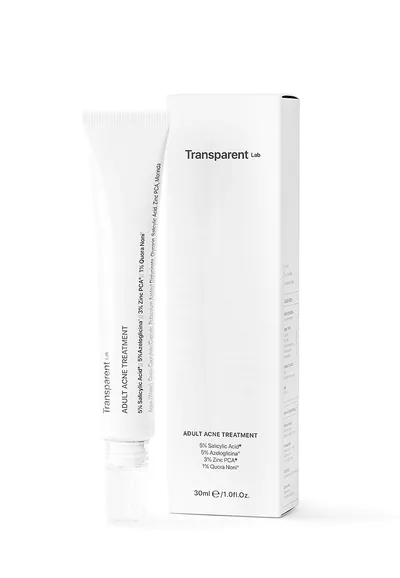Tratament de noapte local anti-acnee cu BHA si azeloglicina, 30ml, Transparent Lab