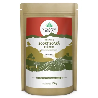ORGANIC INDIA SCORTISOARA CEYLON PULBERE 100% FARA GLUTEN BIO