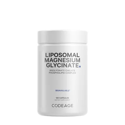 CODEAGE LIPOSOMAL MAGNEZIU BISGLICINAT, MAGNEZIU LIPOZOMAL FORMULA AVANSATA PENTRU ABSORBTIE SUPERIOARA 120 CAPSULE