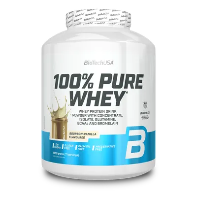 Pudra proteica 100% Pure Whey Bourbon Vanilla, 2000 g, BioTech USA