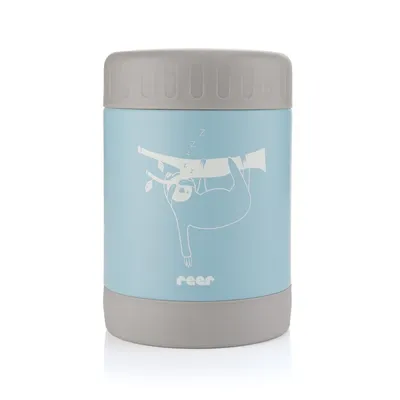 Cutie termica de mancare din otel inoxidabil Colour Design Albastru, 300ml, Reer