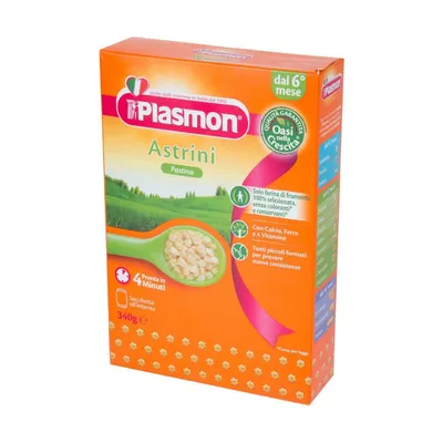 Paste floricele 5 luni+ Astrini, 340g, Plasmon