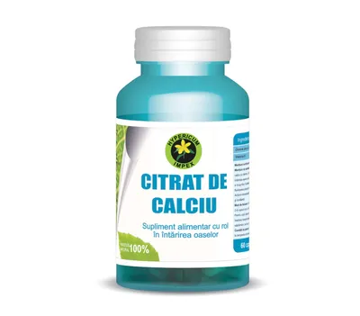 Citrat de Calciu Biologic, 60 Capsule, Hypericum