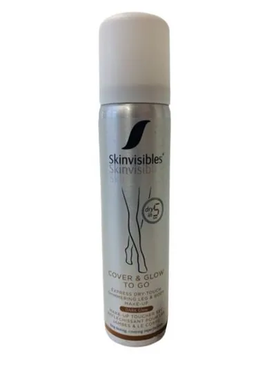 Fond de ten spray pentru brate si picioare Cover & Glow To Go Dark, 75ml, Skinvisibles