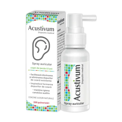 Acustivum Spray Auricular, 20 ml, Zdrovit