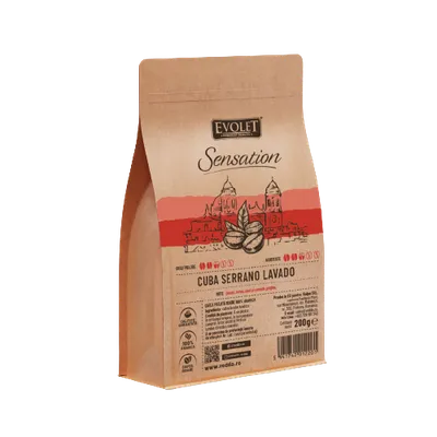 Cafea boabe Cuba Serrano Lavado, 200g, Evolet