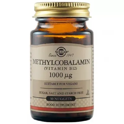 SOLGAR METILCOBALAMINA 1000MCG 30 TABLETE