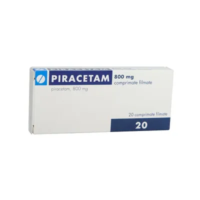 Piracetam 800mg, 20 comprimate filmate, Gedeon-Richter