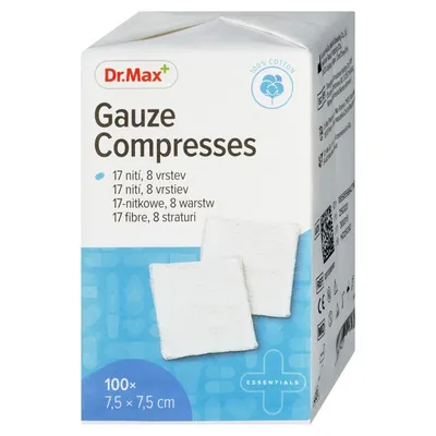 Dr.Max comprese non-sterile 7.5*7.5cm, 100 bucati