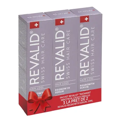 Pachet Ser contra caderii parului, 50 ml, 3 bucati, Revalid