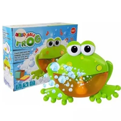 Jucarie muzicala de facut baloane din sapun, pentru cada Frog, Easycare Baby