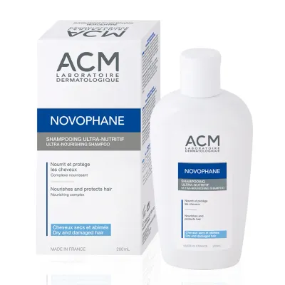 Sampon ultra nutritiv pentru par uscat Novophane, 200 ml, ACM