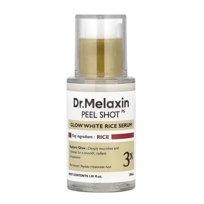 Ser cu orez pentru luminozitate Peel Shot, 30 ml, Dr. Melaxin