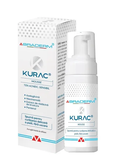 KURAC MOUSSE SPUMA DE SPALARE ANTIBACTERIANA 100ML