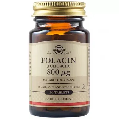 SOLGAR ACID FOLIC 800MCG 100 TABLETE