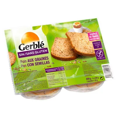 Paine cu seminte fara gluten, 400g, Gerble Expert Dietetic