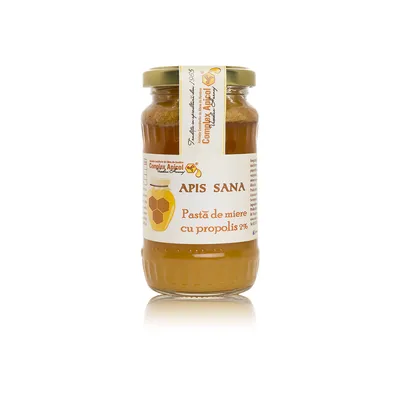 Pasta de miere cu propolis 2% Apis Sana, 250 g, complex Apicol