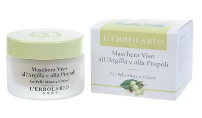 L'Erbolario Masca cu argila si propolis, 50ml