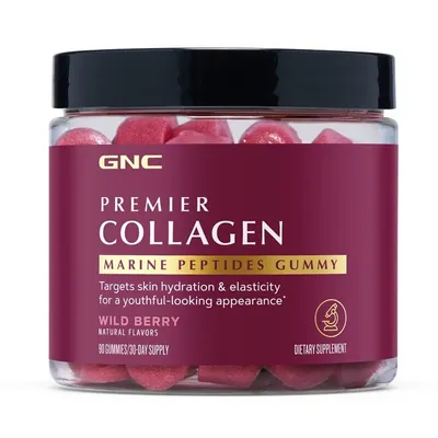 GNC COLAGEN CU PEPTIDE MARINE PENTRU PIELE SI PAR 90 JELEURI
