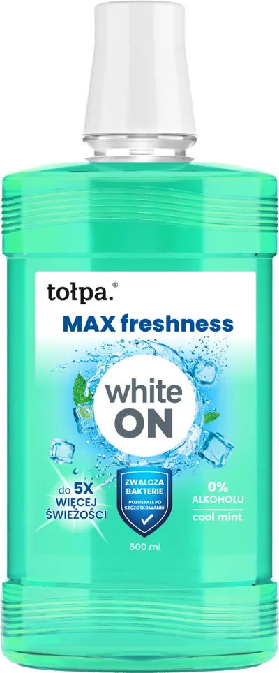 Apa de gura Cool mint White On, 500ml, Tolpa