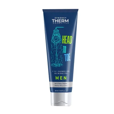 SYNERGY THERM GEL DE DUS PENTRU BARBATI 2 IN 1 250ML