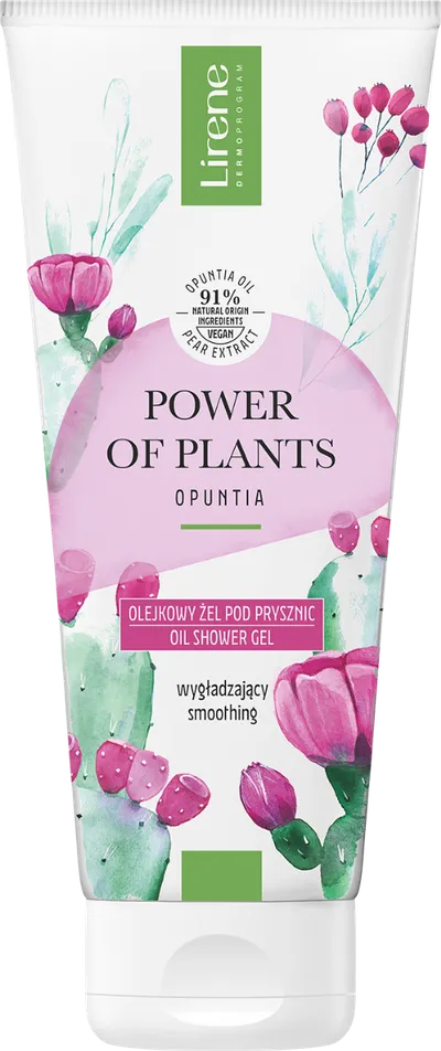 Gel de dus netezitor cu extract de opuntia Power of Plants, 200ml, Lirene
