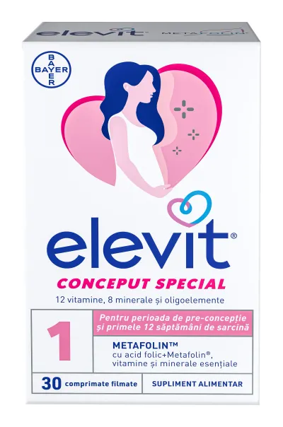 Elevit 1, 30 comprimate filmate, Bayer