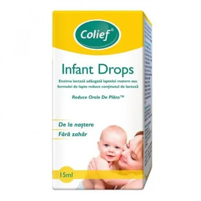 Picături cu lactază pentru colici Infant Drops, 15 ml, Colief