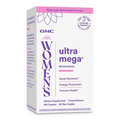 GNC WOMEN'S ULTRA MEGA COMPLEX DE MULTIVITAMINE PENTRU FEMEI 180 TABLETE