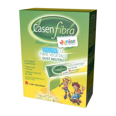 Prebiotic solutie Junior, 14 plicuri, Casen Fibra