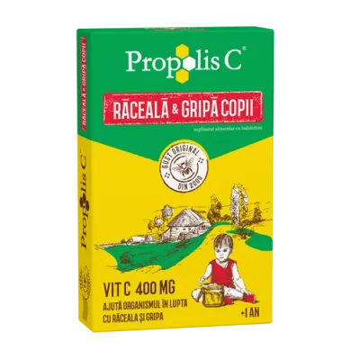 Propolis C Raceala si Gripa KIDS, 8 plicuri, Fiterman