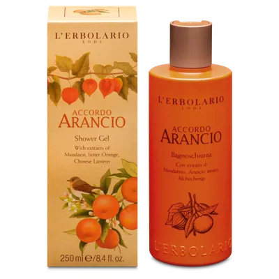 L'Erbolario Gel de dus Accordo Arancio, 250ml