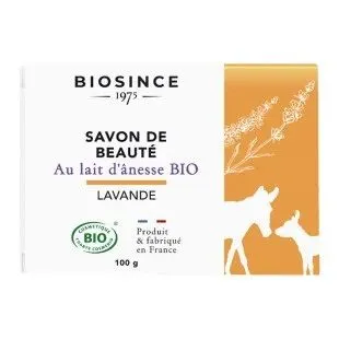 Sapun organic cu lapte de magarita si lavanda, 100g, Biosince 1975