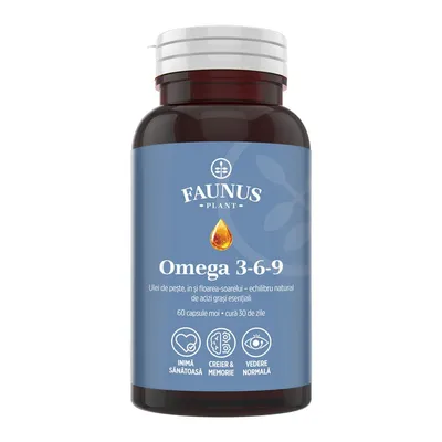 Omega 3-6-9, 60 capsule moi, Faunus Plant
