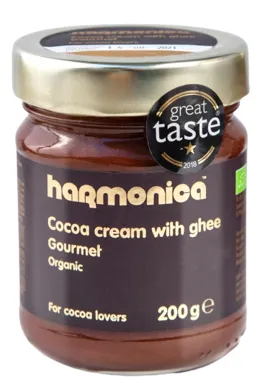 Unt ghee cu ciocolata neagra, 200g, Harmonica