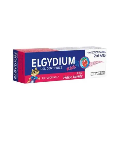 Pasta de dinti cu capsuni pentru copii, 50 ml, Elgydium