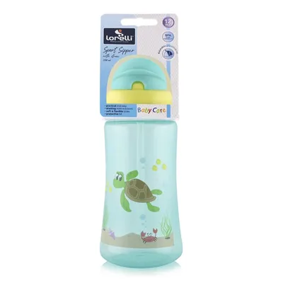 Cana sport cu pai moale pentru +12 luni verde, 330ml, Lorelli
