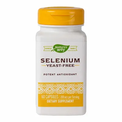 Selenium 200 mcg Natures Way, 60 capsule, Secom