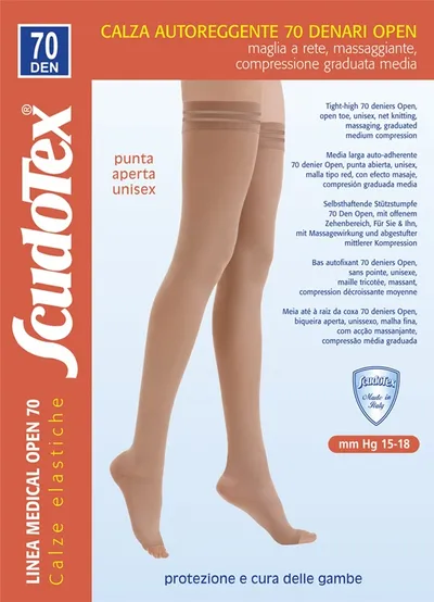 SCUDOTEX 823 Ciorapi coapsa compresie medie 70 den Nero marimea 6 XXL