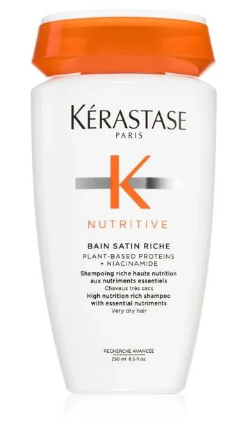 Sampon intens hranitor pentru parul foarte uscat Nutritive Bain Satin Riche, 250ml, Kérastase
