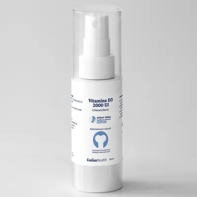 Vitamina D3 2000 UI spray oral, 30 ml Casianhealth
