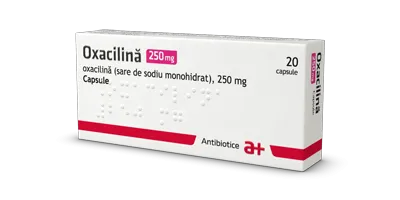 Oxacilina 250mg, 20 capsule, Antibiotice