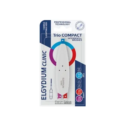 Periuță interdentara, Large Trio Compact, 2 bucăți, Elgydium