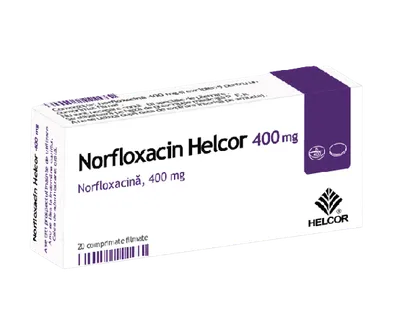 Norfloxacin Helcor 400 mg x 20 compr. film.
