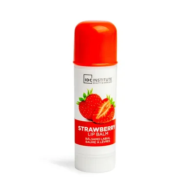 Balsam de buze cu aroma de capsune, 4.5g, IDC Institute