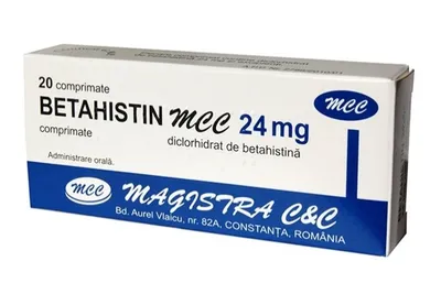 Betahistin MCC 24mg, 60 comprimate, Magistra